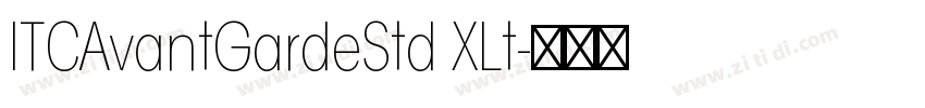 ITCAvantGardeStd XLt字体转换